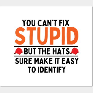 you can't fix stupid but the hats sure make it easy to identify Posters and Art